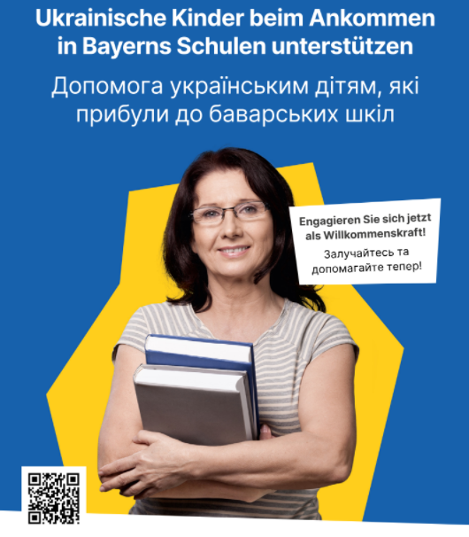 Ukrainische Kinder beim Ankommen in Bayerns Schulen unterstützen