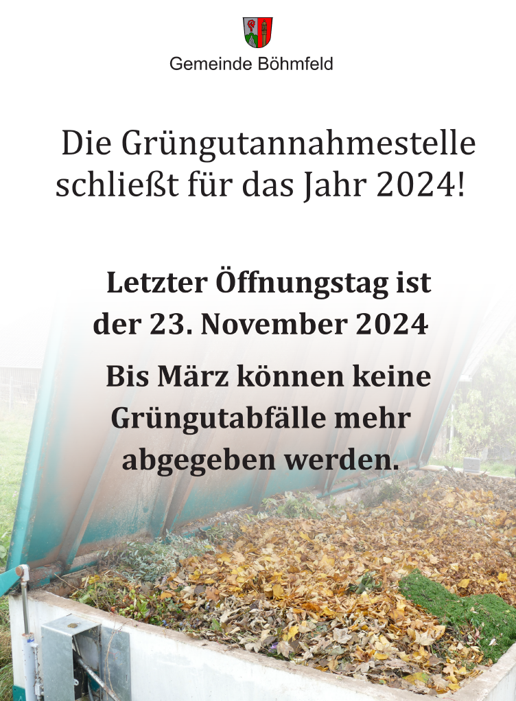 Grüngut-Ende 2024