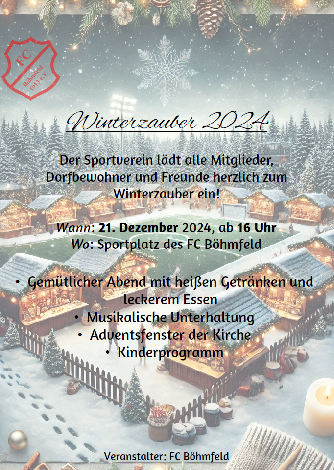 Winterzauber 2024 - FC Böhmfeld