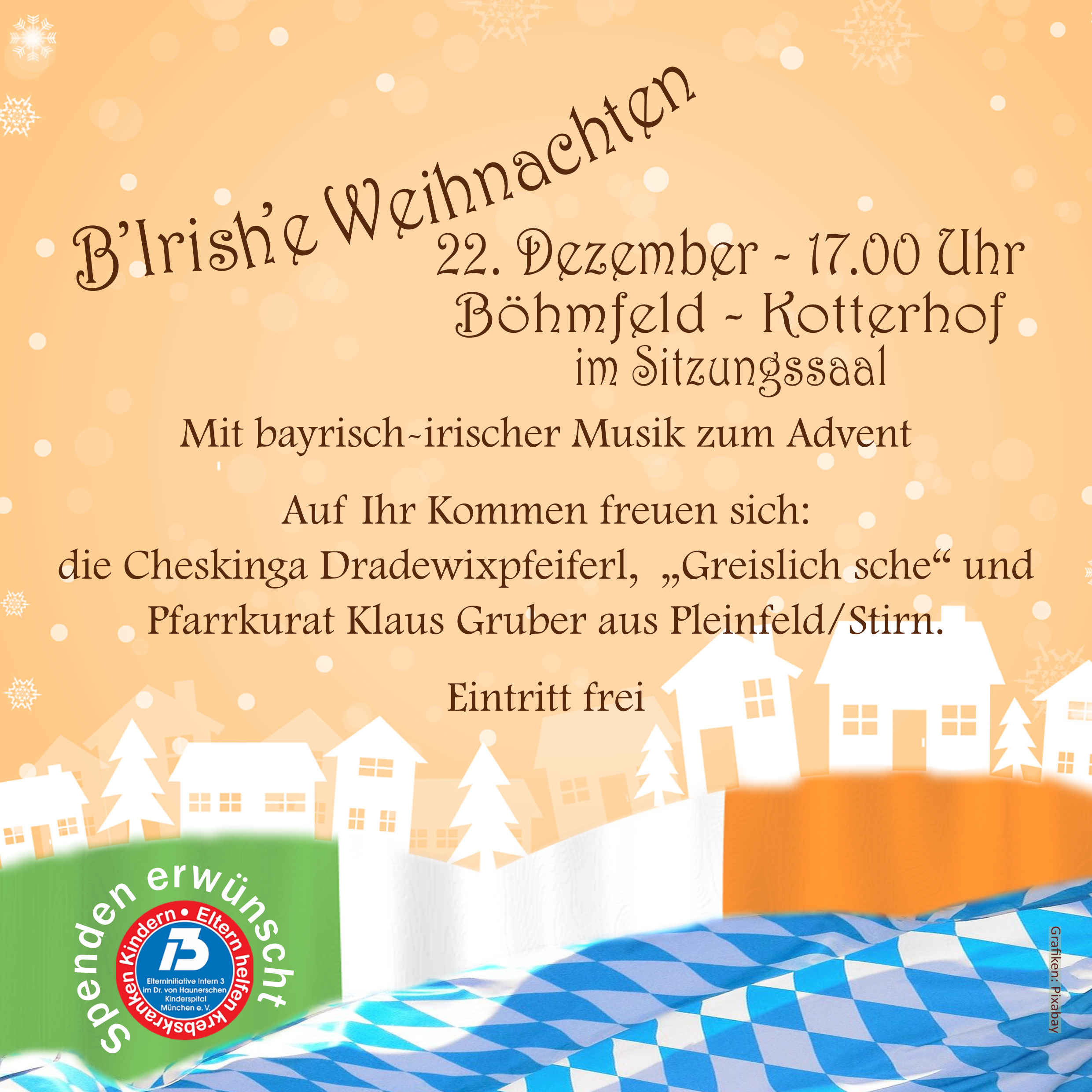 B'Irish'e Weihnachten am 22. Dezember im Kotterhof 