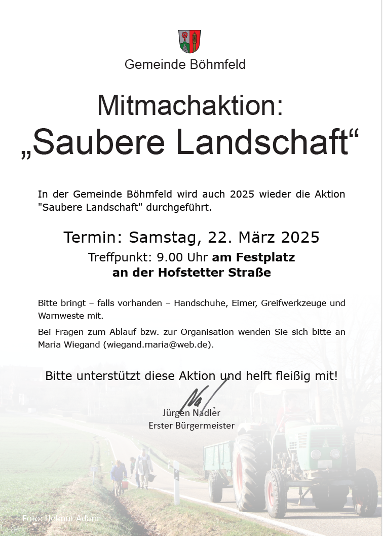 Saubere Landschaft 2025