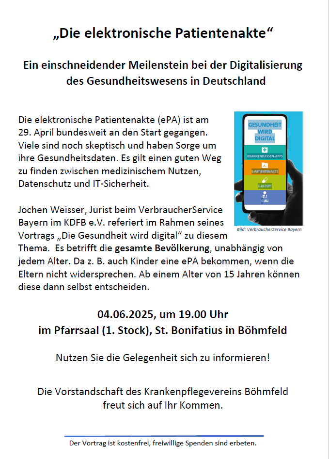 Vortrag Die elektronische Patientenakte