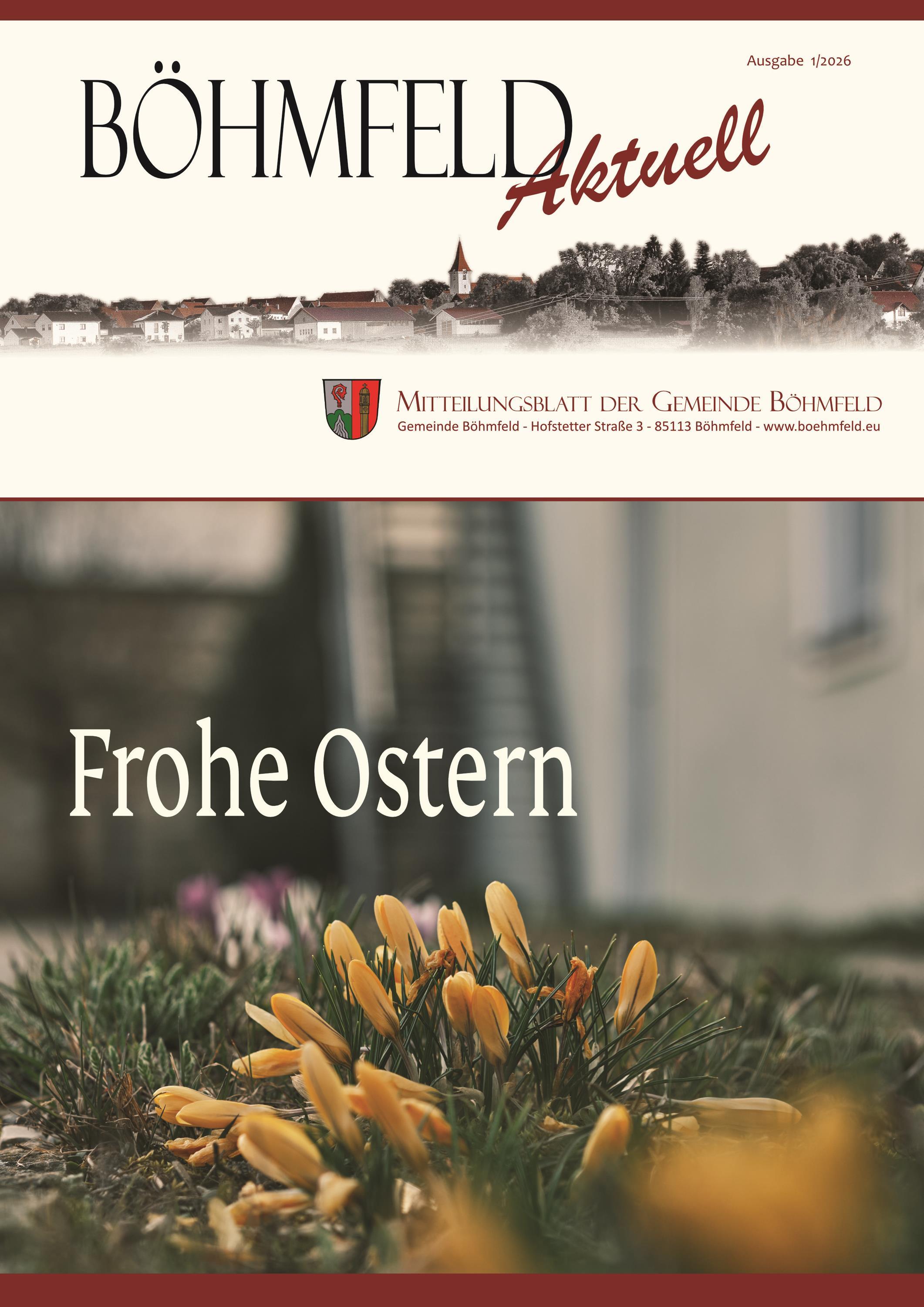 Die Osterausgabe von Böhmfeld Aktuell ist online